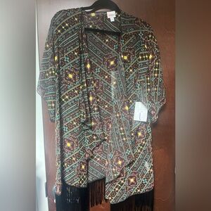 Large Lularoe Monroe kimono